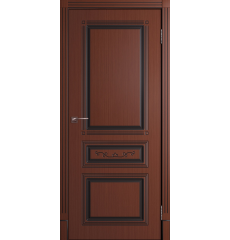 Дверь деревянная межкомнатная шпон Рим Шоколад ДГ